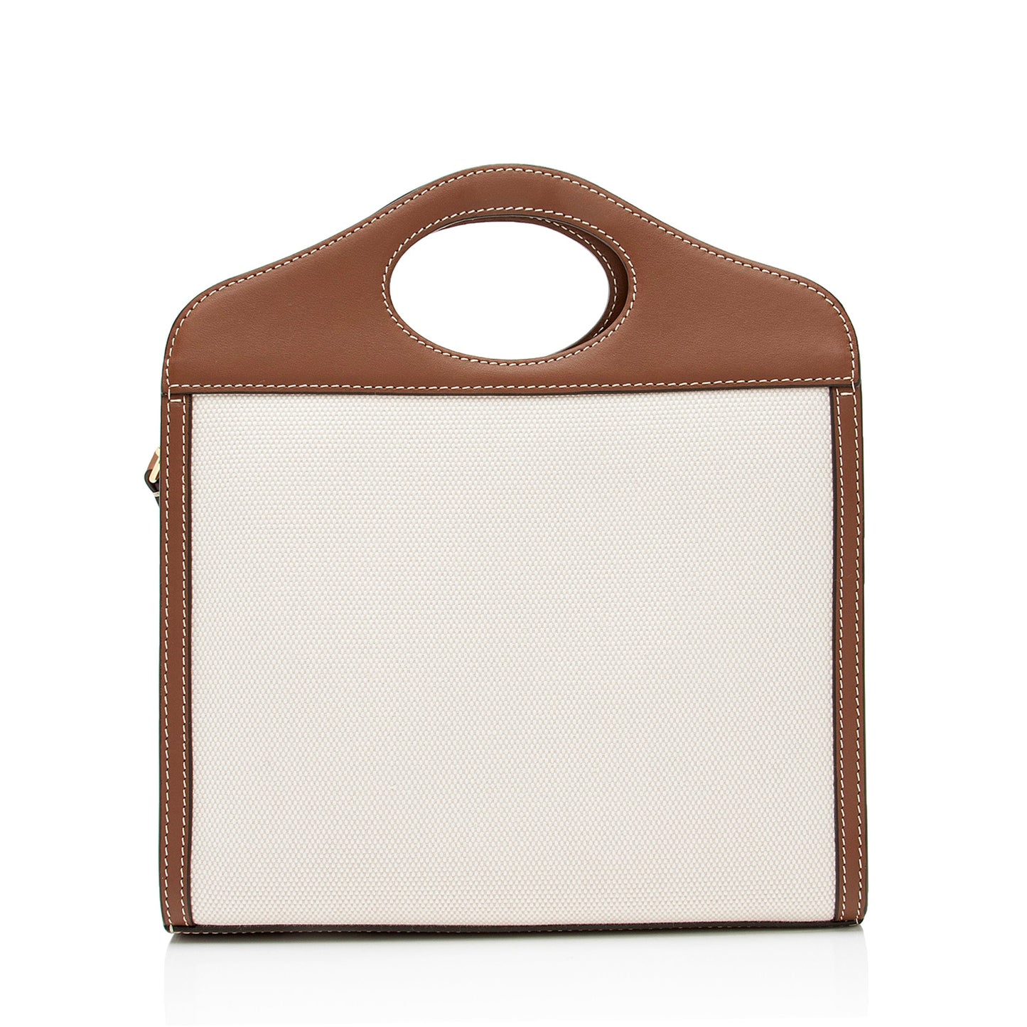 Burberry Canvas Horseferry Mini Pocket Tote (SHF-23255)