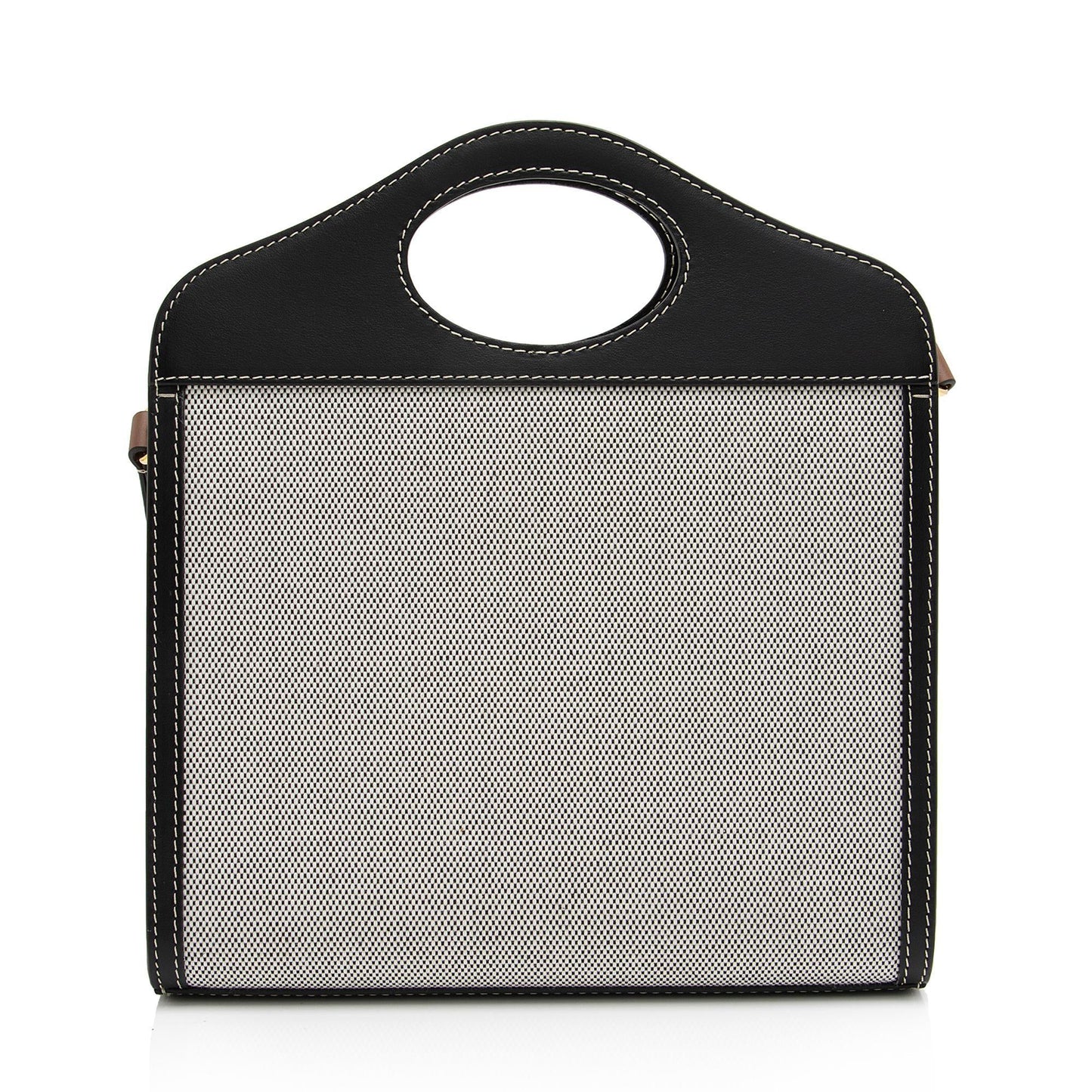 Burberry Canvas Horseferry Mini Pocket Tote (SHF-3ejnzd)
