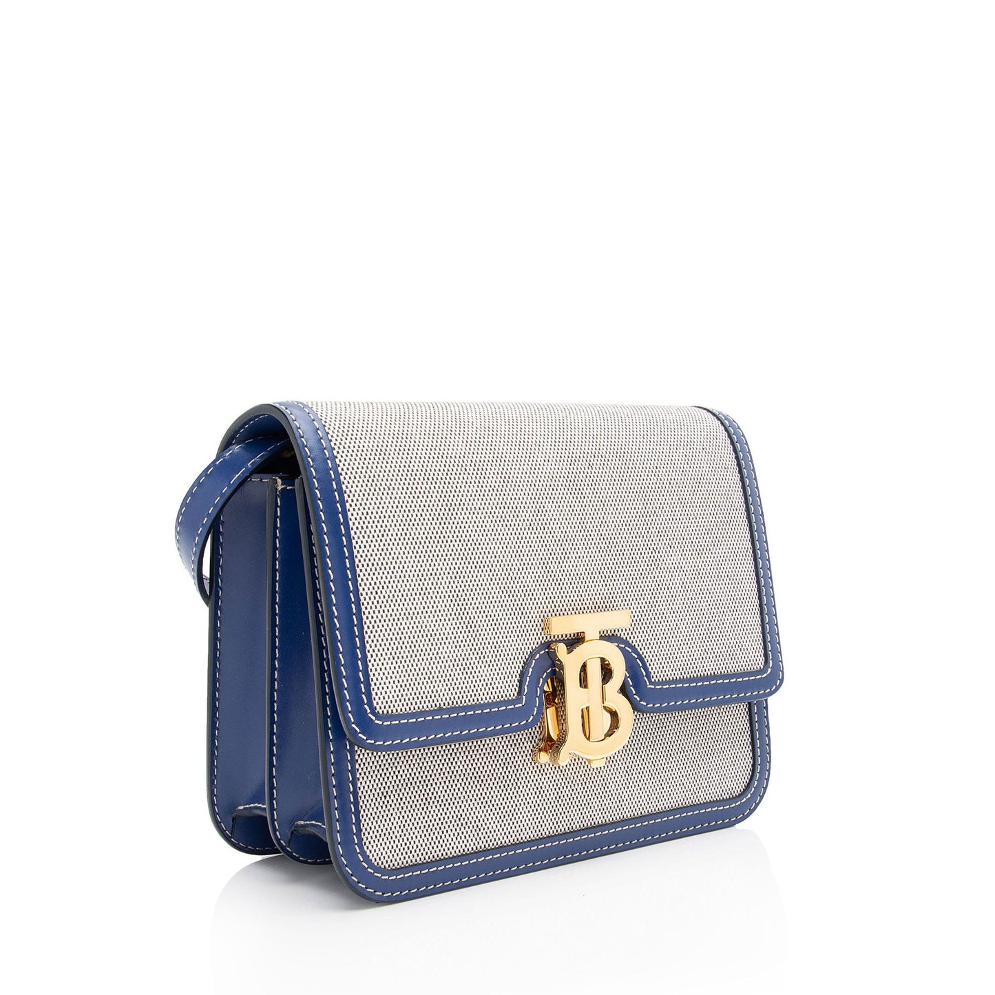 Burberry Linen TB Small Shoulder Bag (SHF-CtCk6R)