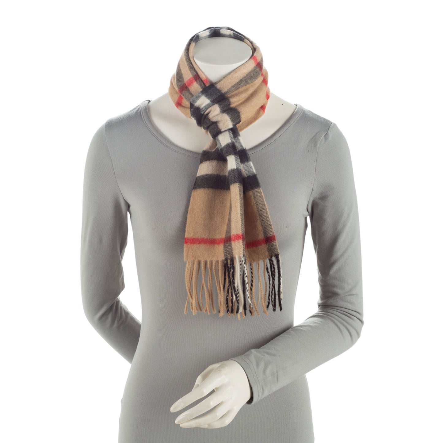 Burberry Cashmere Giant Check Small Scarf (SHF-HaYFFv)