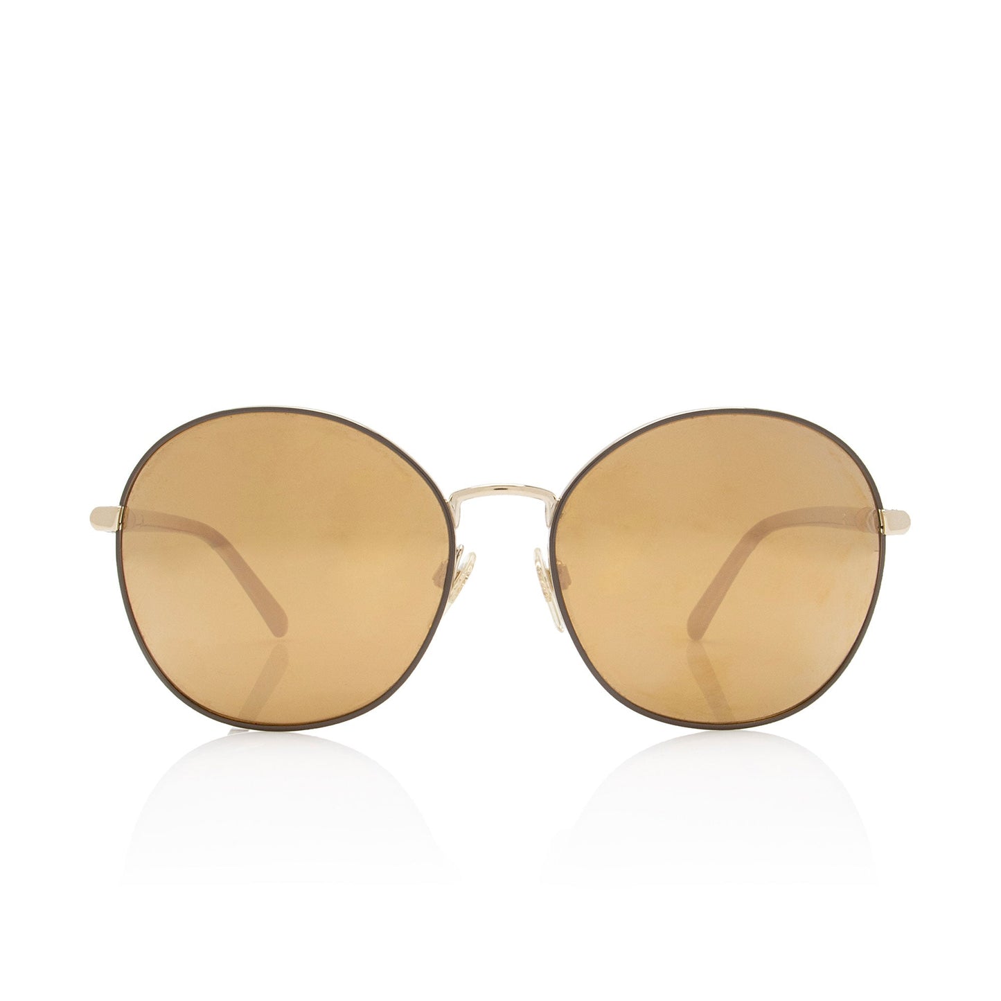 Burberry Check Round Sunglasses (SHF-sXicUR)
