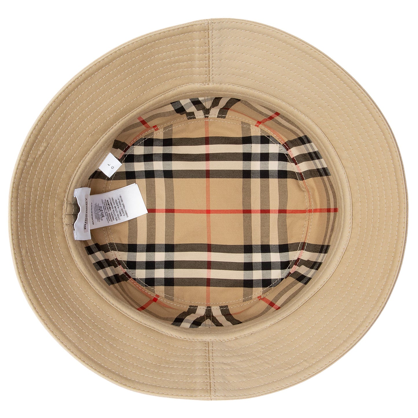 Burberry Cotton Bucket Hat - Size L (SHF-0Hv1Kb)