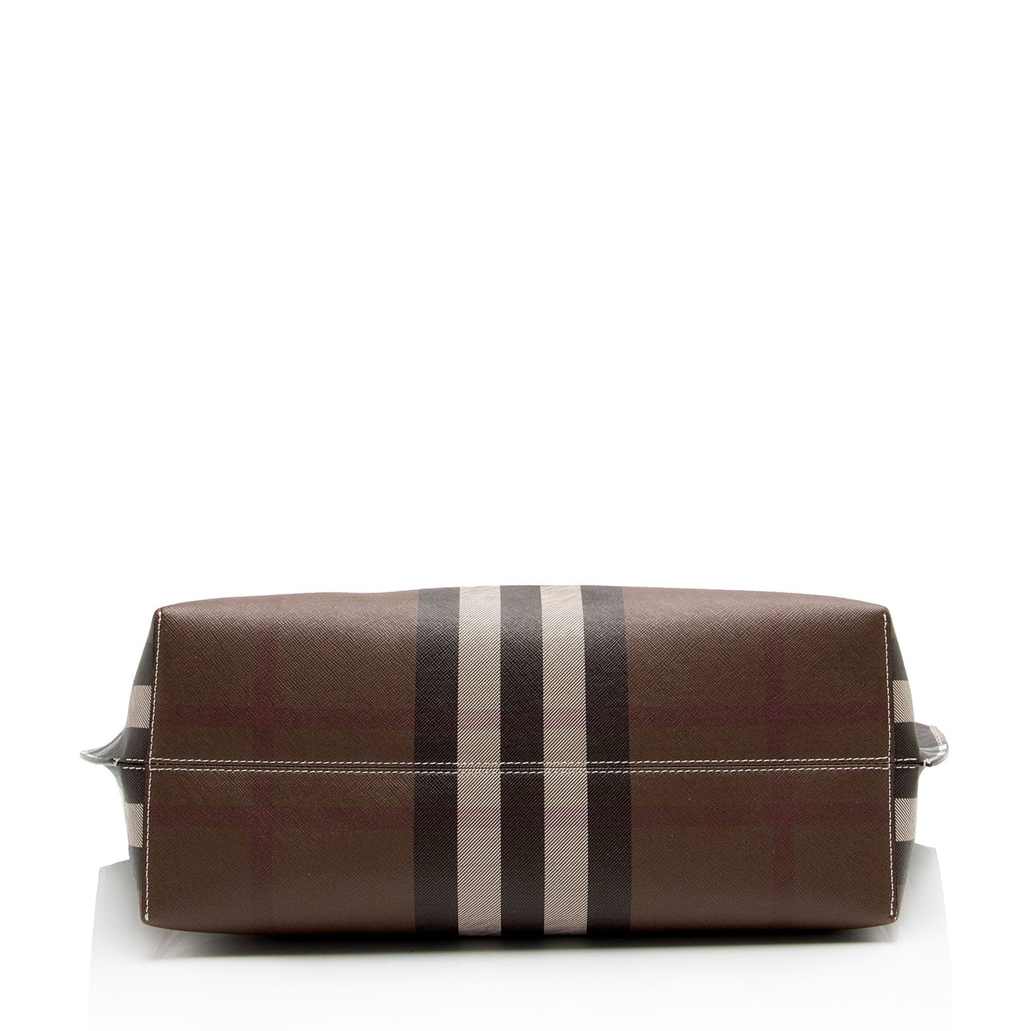 Burberry E-Canvas House Check Denny Medium Tote (SHF-s3ApZG)