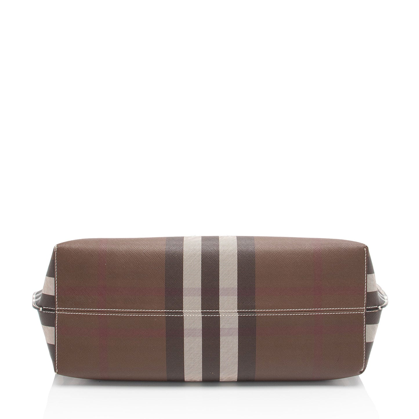 Burberry E-Canvas House Check Denny Medium Tote (SHF-LVEywC)