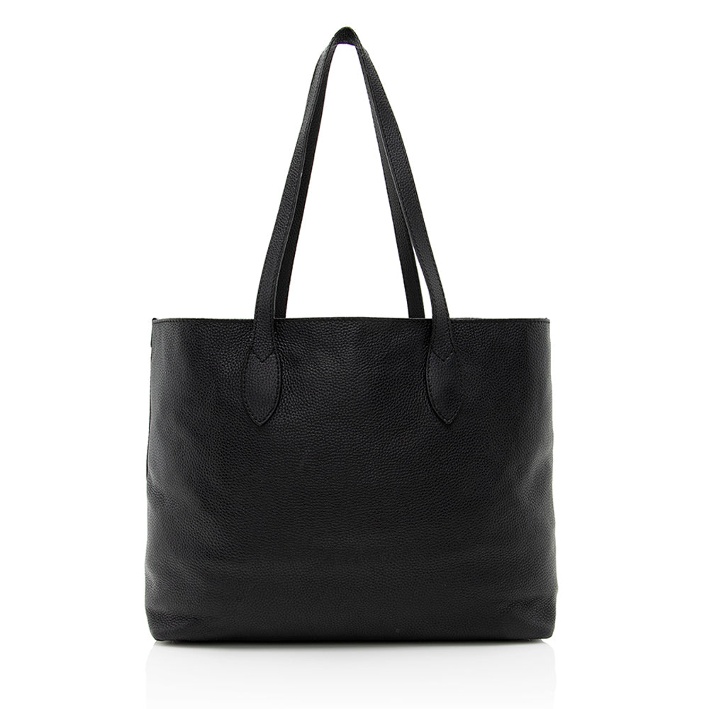 Burberry Embossed Leather Tote (SHF-19039)