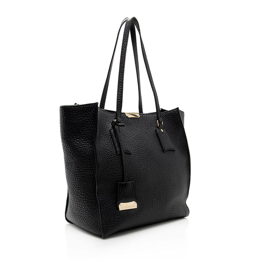 Burberry Grained Leather Woodbury Tote (SHF-18199)