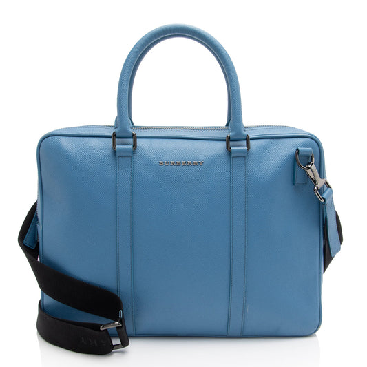 Burberry Grainy Calfskin Newburg Small Briefcase (SHF-jfBKQ8)