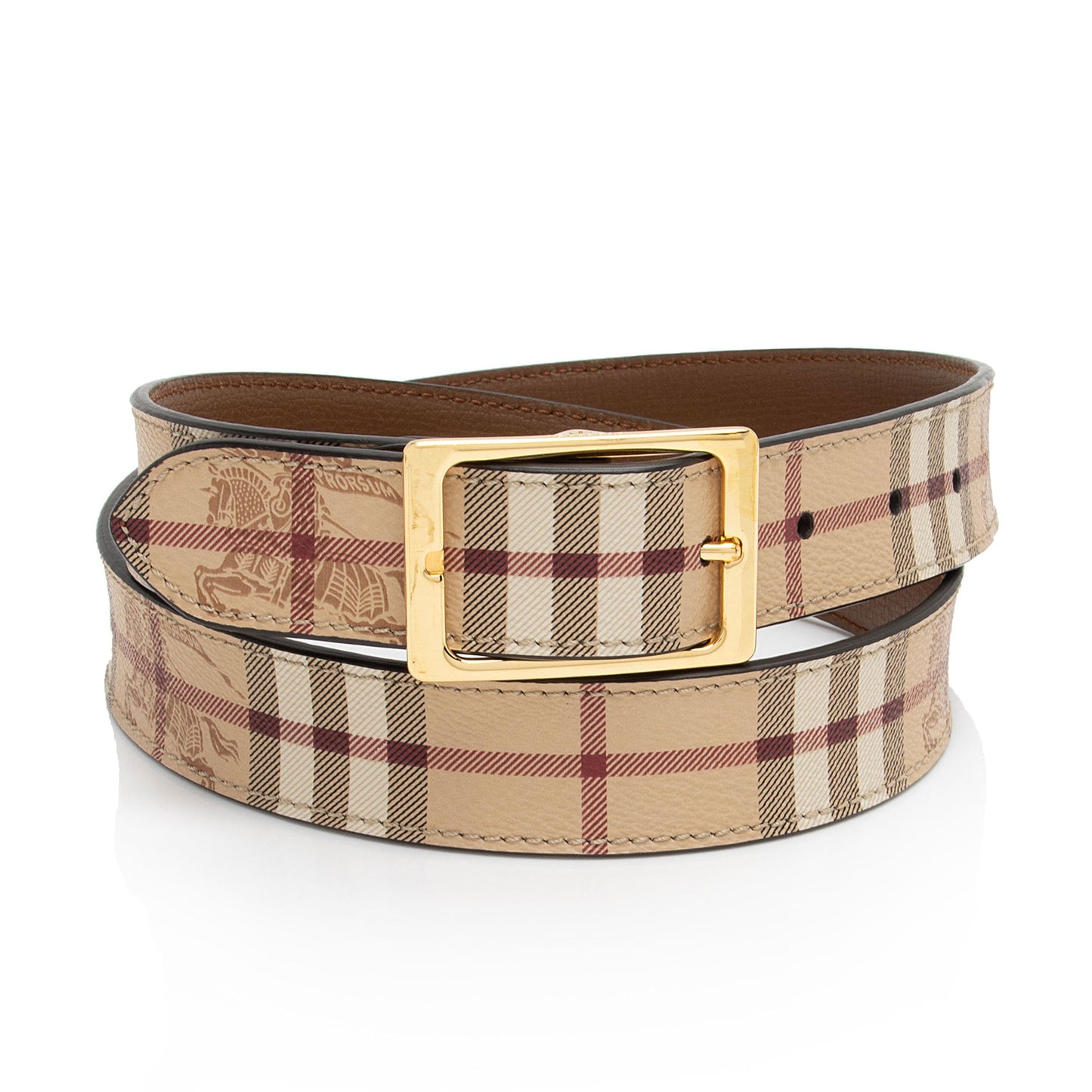 Burberry Haymarket Check Belt - Size 38 / 95 (SHF-ead0mX)