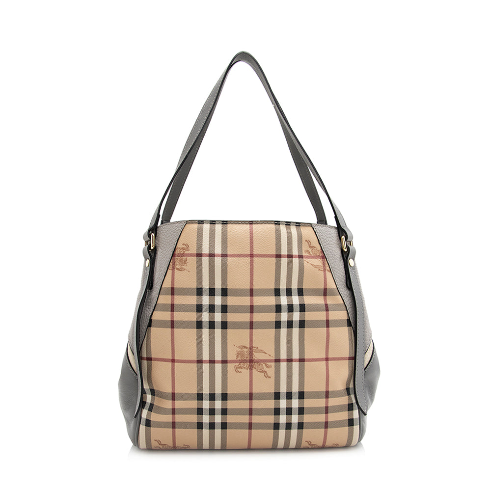 Burberry Haymarket Check Canterbury Small Tote (SHF-21036)