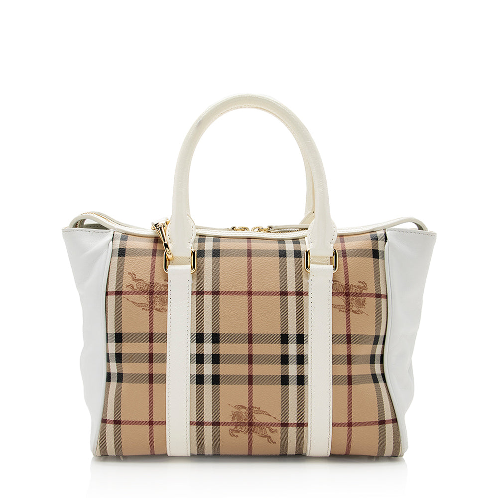 Burberry Haymarket Check Chatton Medium Tote (SHF-21124)