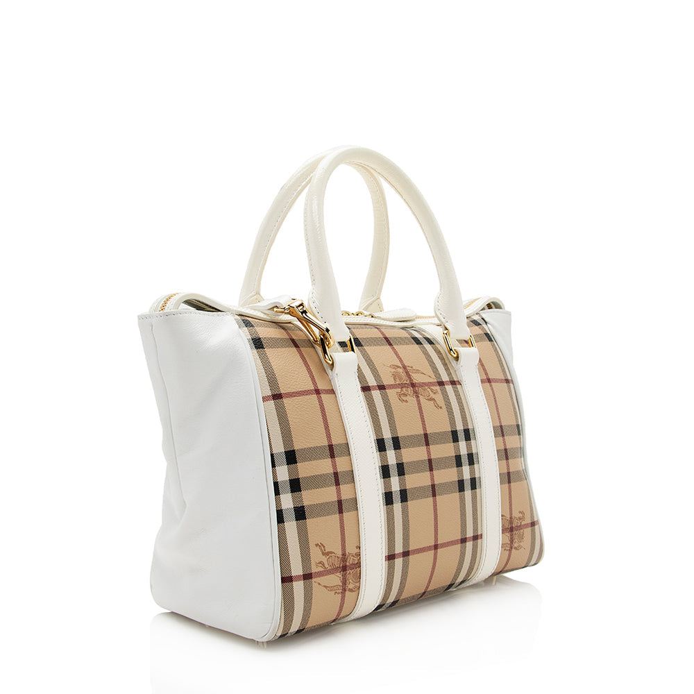Burberry Haymarket Check Chatton Medium Tote (SHF-21124)
