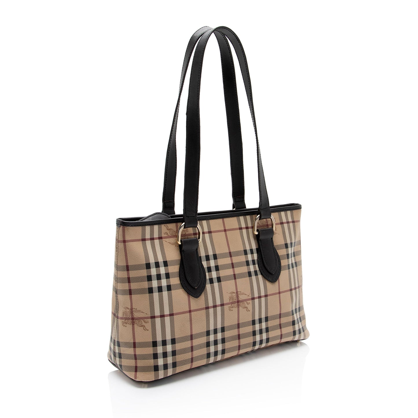 Burberry Haymarket Check Regent Medium Tote (SHF-gey01E)