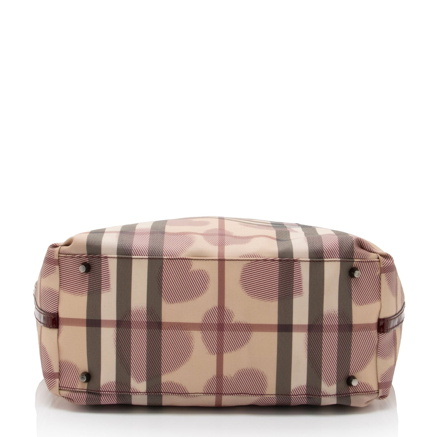 Burberry Heart Check Patent Leather Large Tote (SHF-tnVJ87)