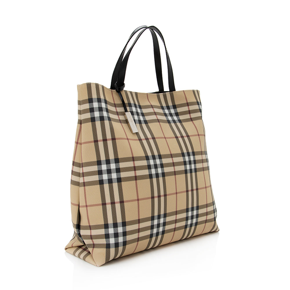 Burberry Horseferry Check Large Tote (SHF-18647)