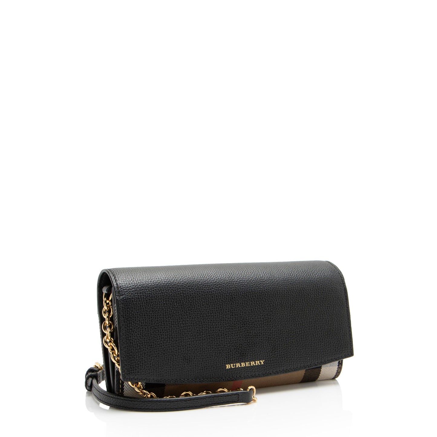Burberry House Check Henley Chain Wallet (SHF-s1Vb4C)