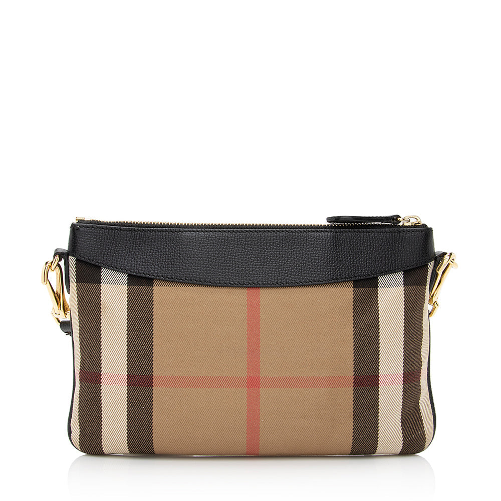 Burberry House Check Peyton Clutch (SHF-21676)