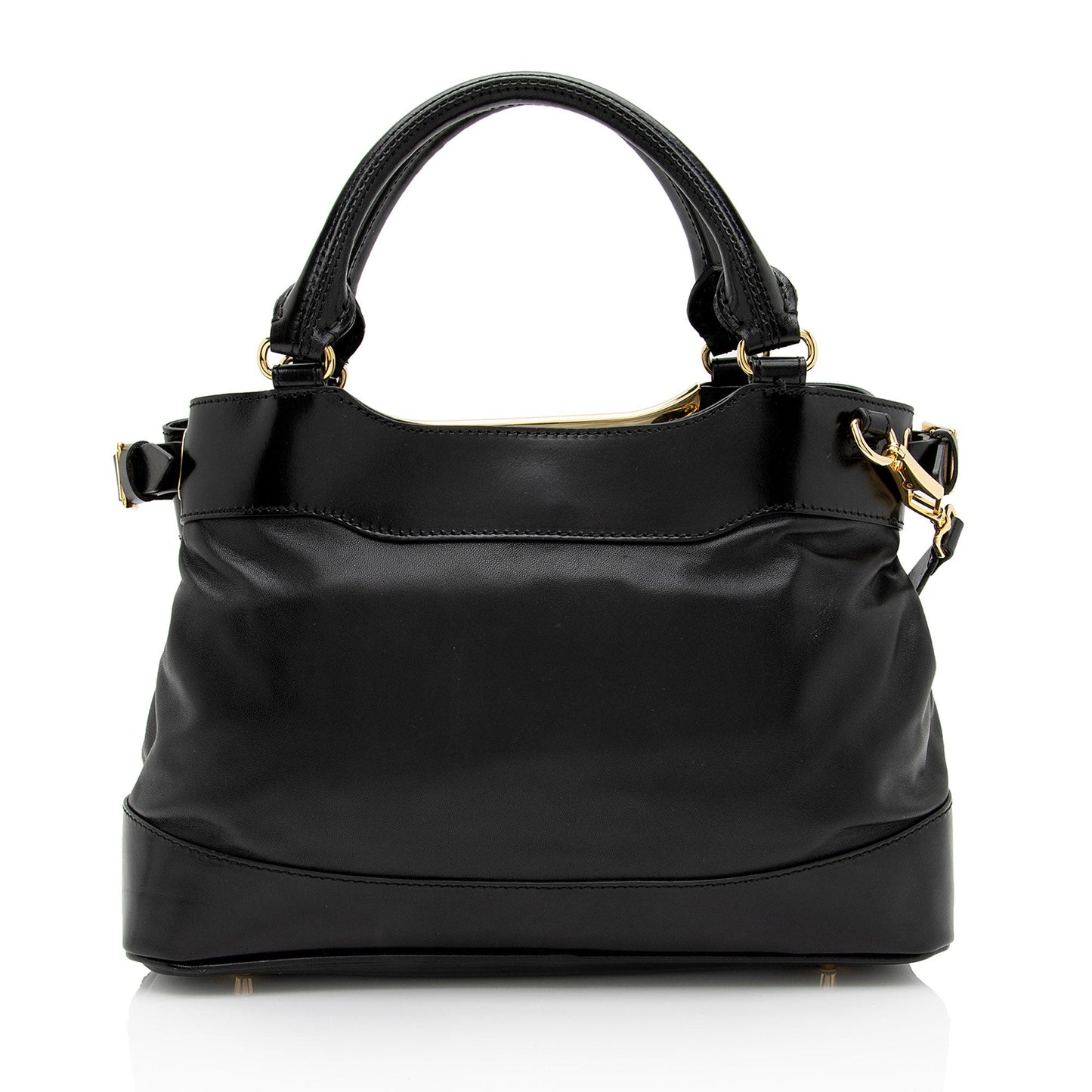 Burberry Lambskin Hepburn Convertible Tote (SHF-FHPl7M)