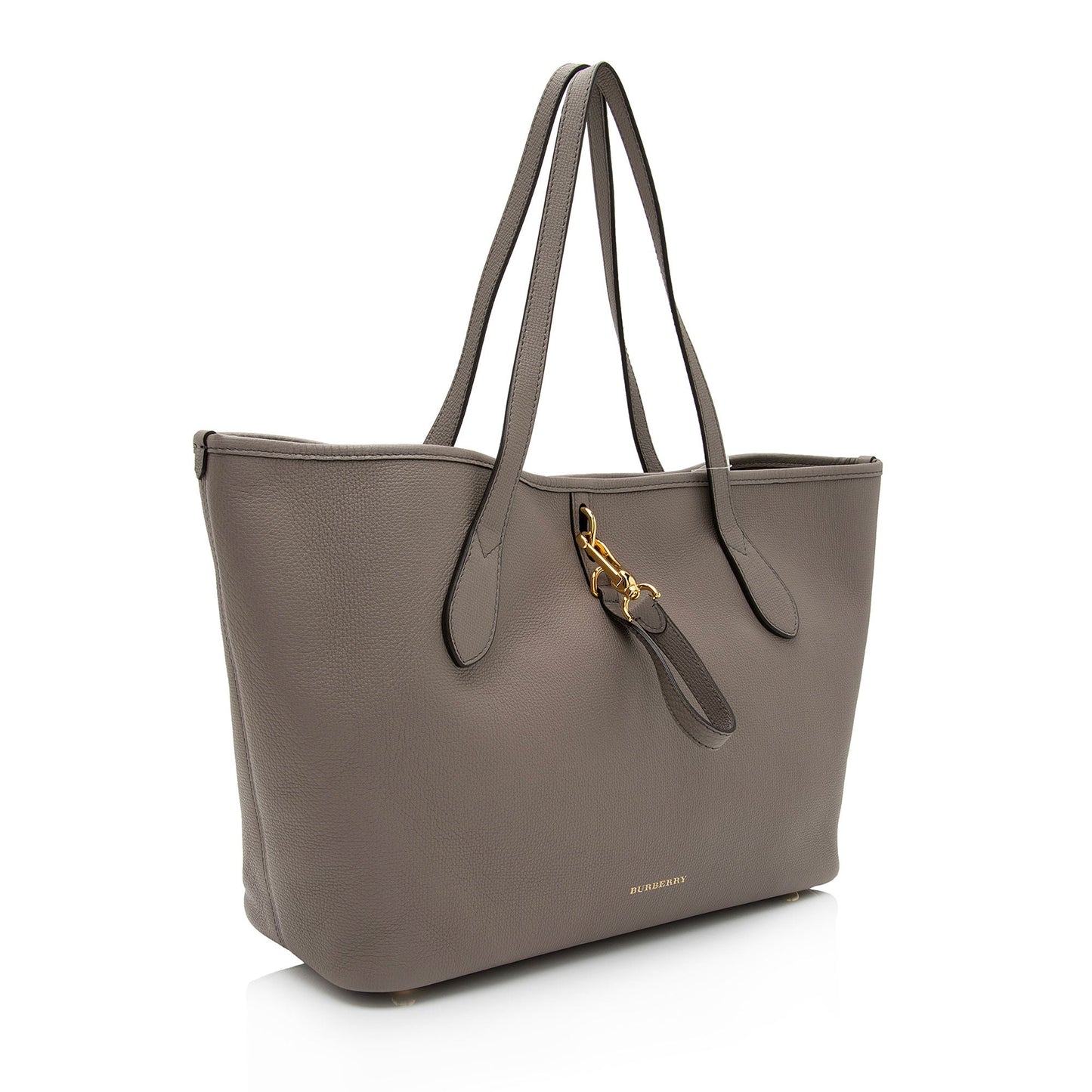 Burberry Leather Honeybrook Derby Medium Tote (SHF-eUcGSe)