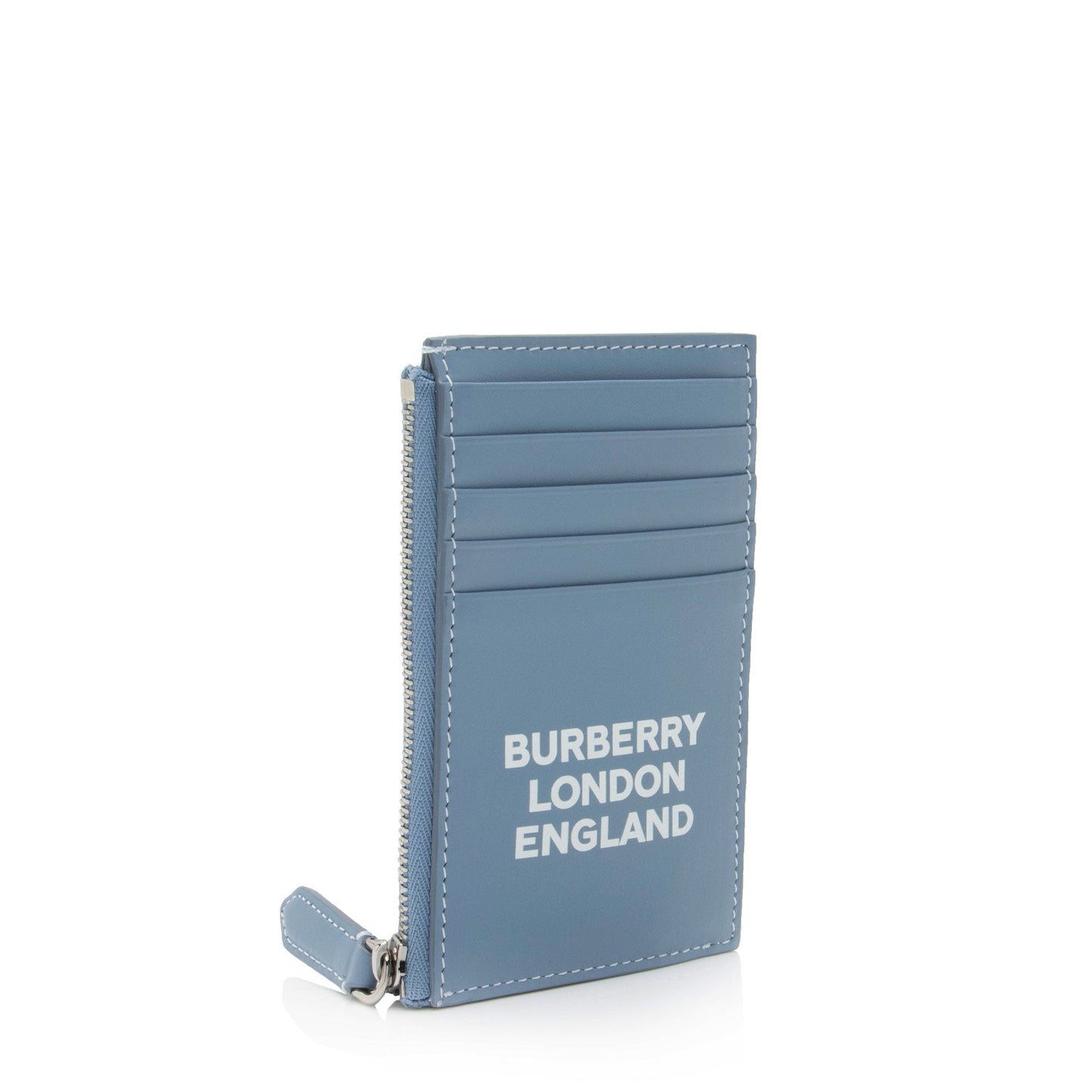 Burberry Leather Logo Alwyn Zip Card Case (SHF-pZvuMz)