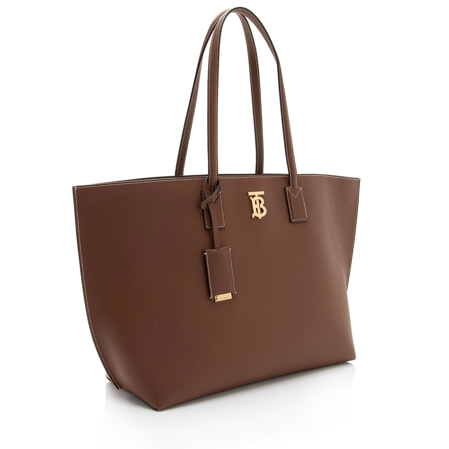 Burberry Leather TB Medium Tote (SHF-ypVIER)