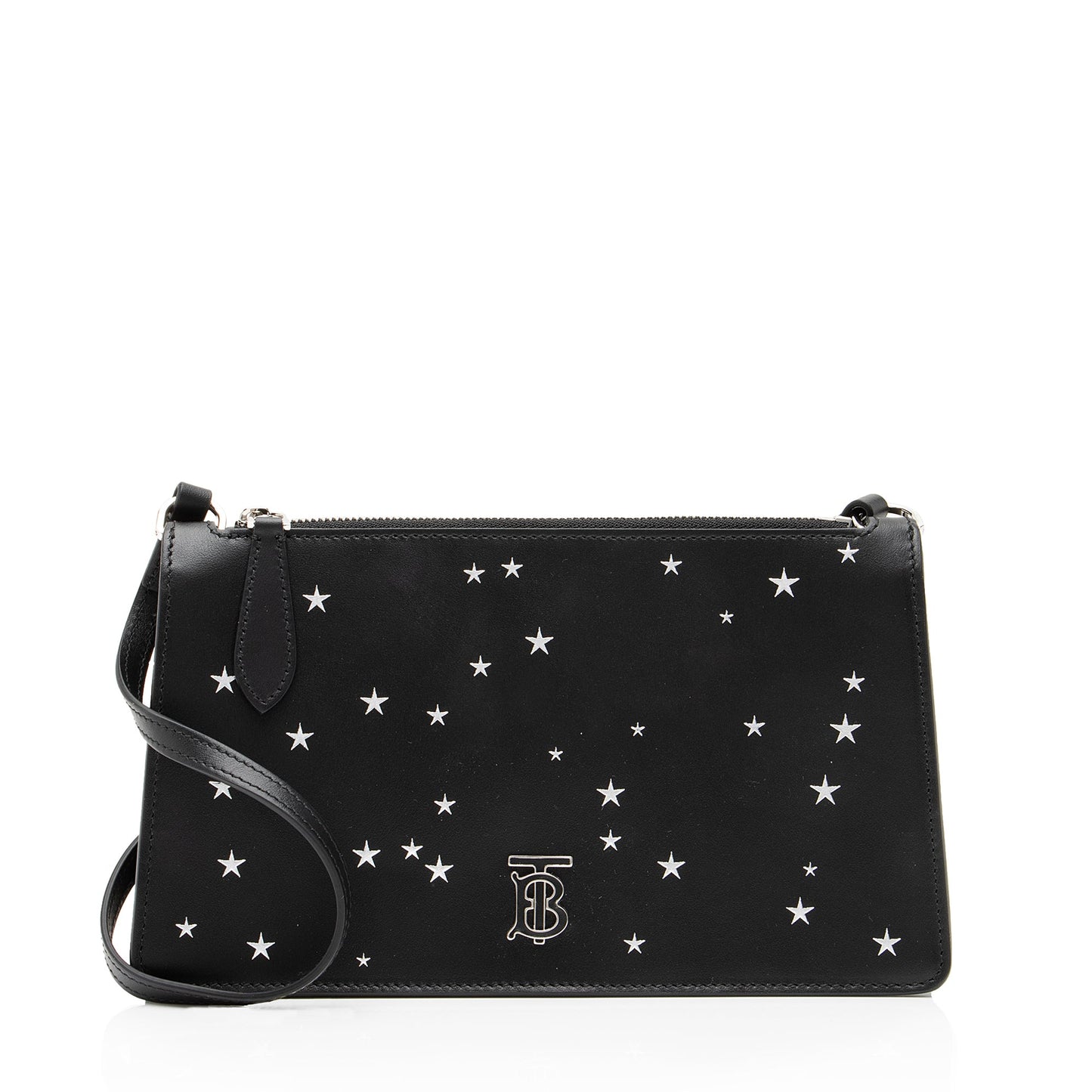 Burberry Leather Star Print TB Mini Pouch (SHF-23378)