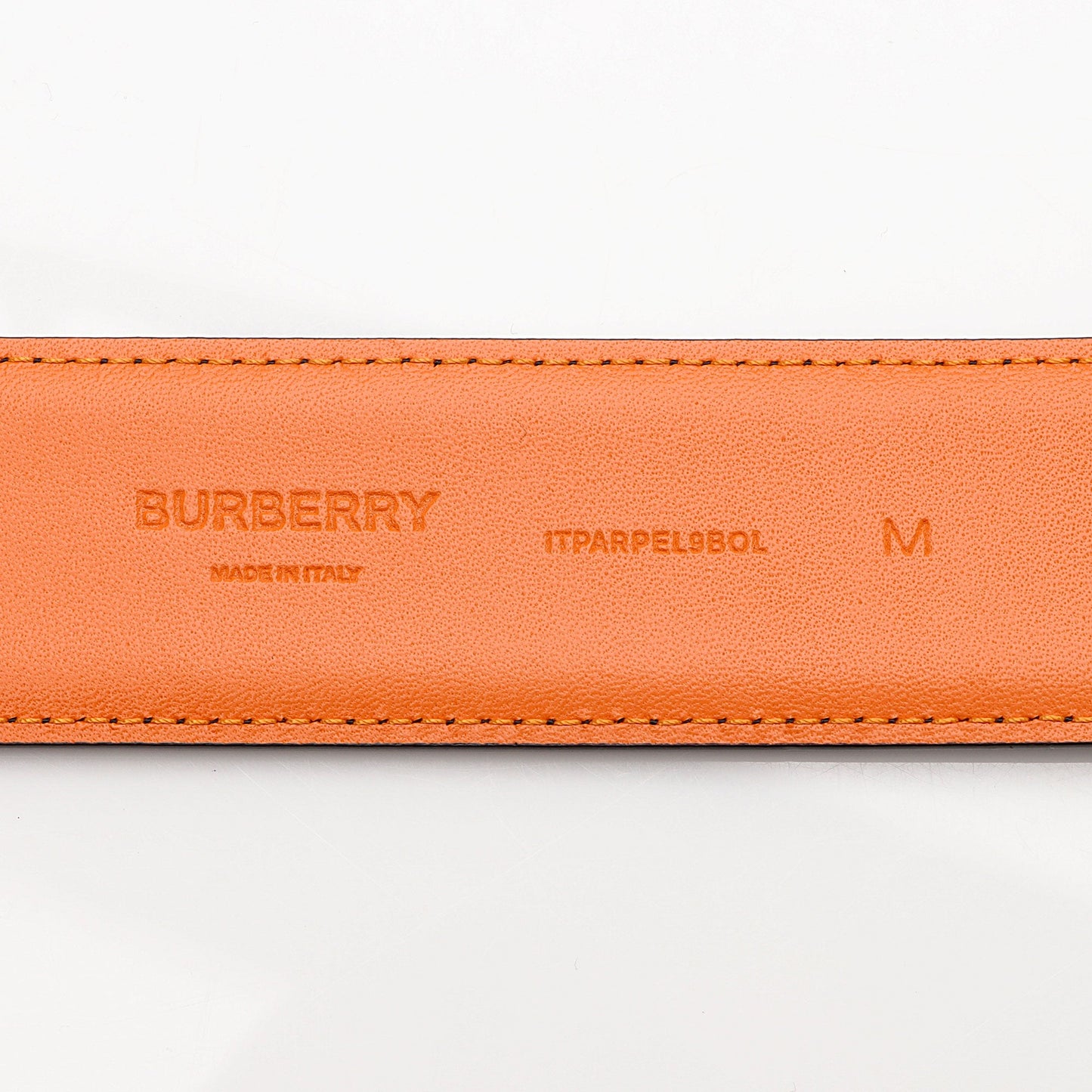 Burberry Leather TB Monogram Belt - Size 34 / 85 (SHF-8D7ALk)