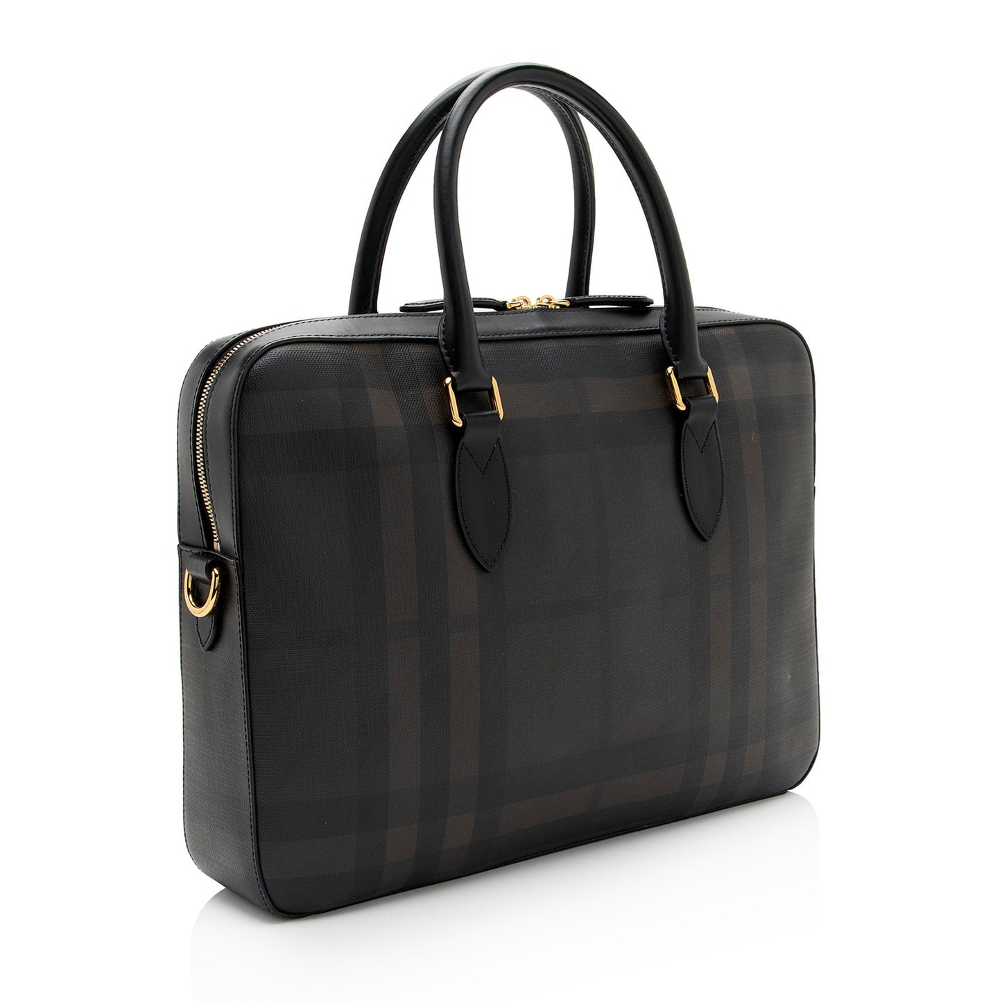 Burberry London Check Slim Barrow Briefcase (SHF-3LfnUb)