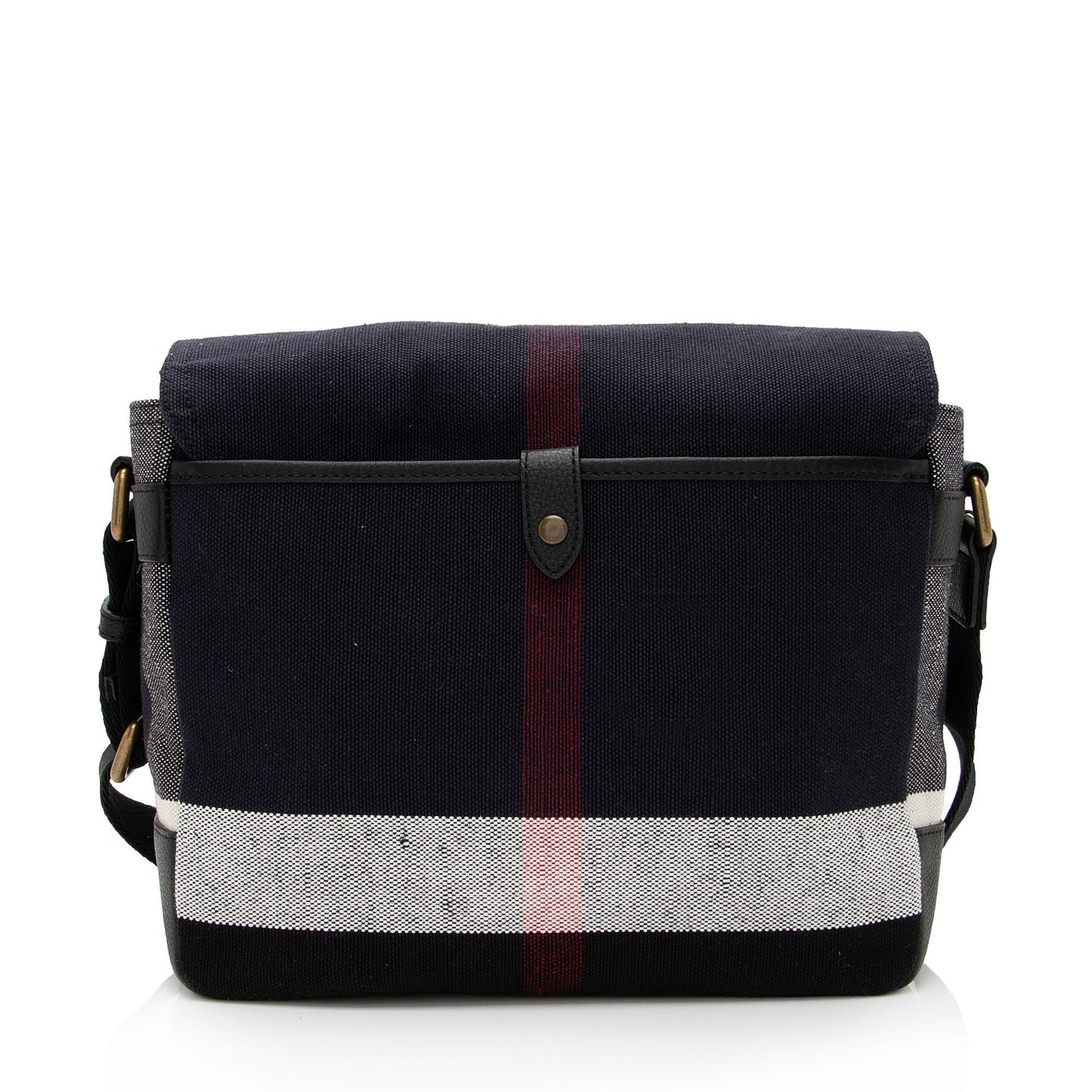 Burberry Mega Check Baildon Messenger Bag (SHF-NwBU5T)