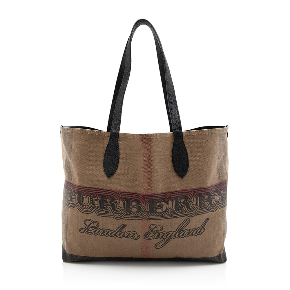 Burberry Mega Check Doodle Medium Tote (SHF-17464)