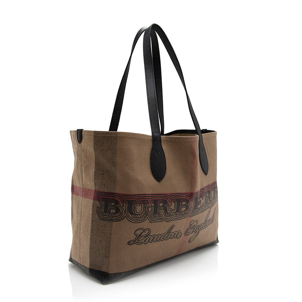 Burberry Mega Check Doodle Medium Tote (SHF-17464)