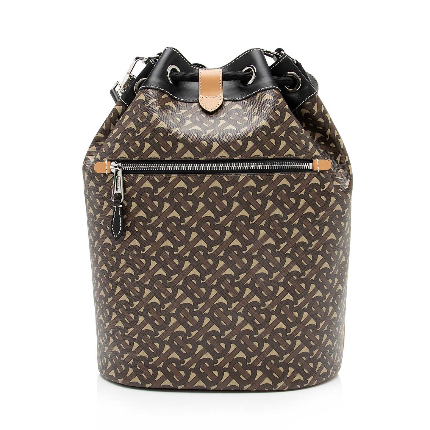 Burberry E-Canvas TB Monogram Bridle Chesterton Bucket Bag (SHF-23254)