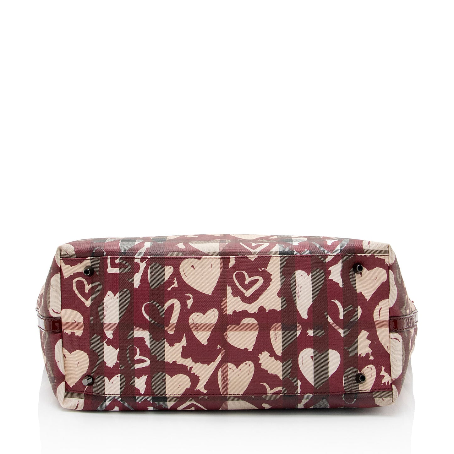 Burberry Nova Check Painted Hearts Tote (SHF-8ExxqA)