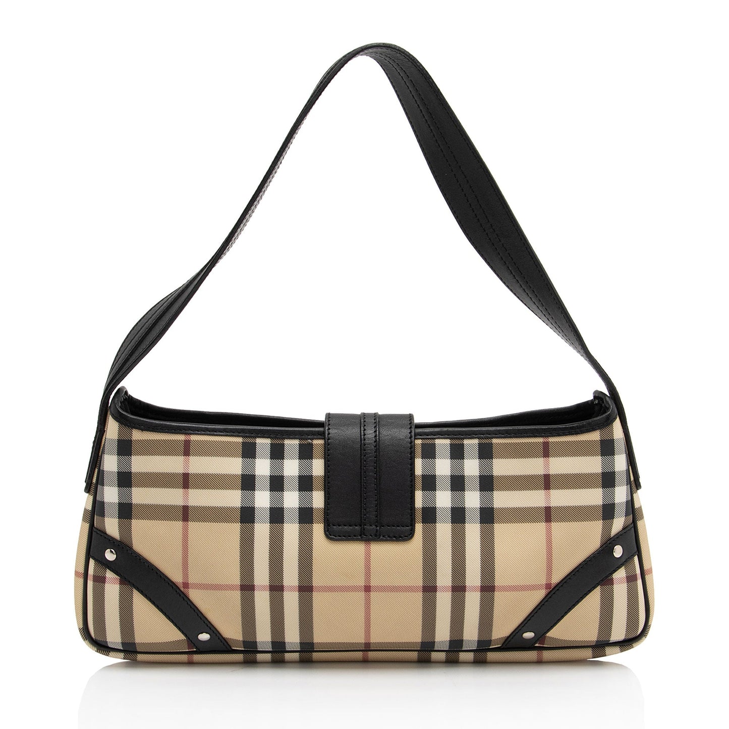Burberry Nova Check Baguette Shoulder Bag (SHF-OeZL9i)