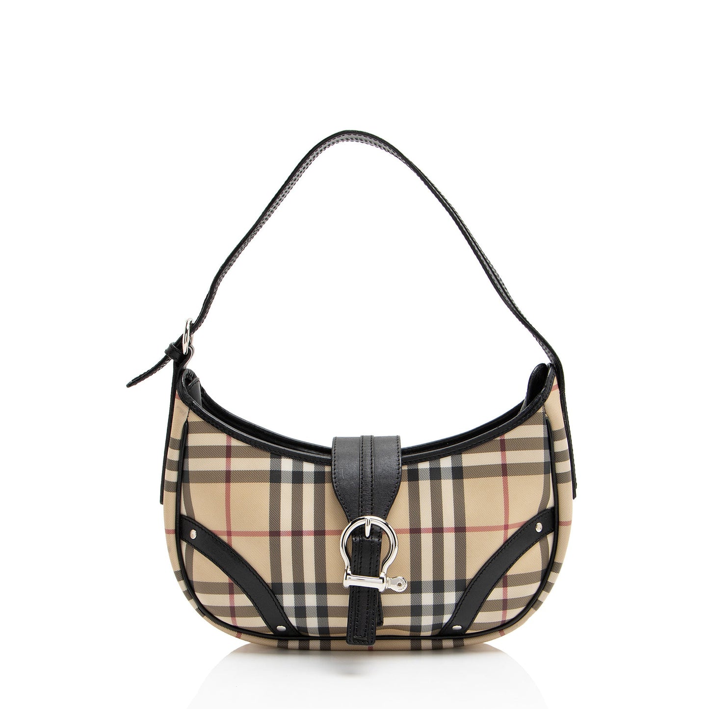 Burberry Nova Check Small Buckle Hobo (SHF-FGjrI5)