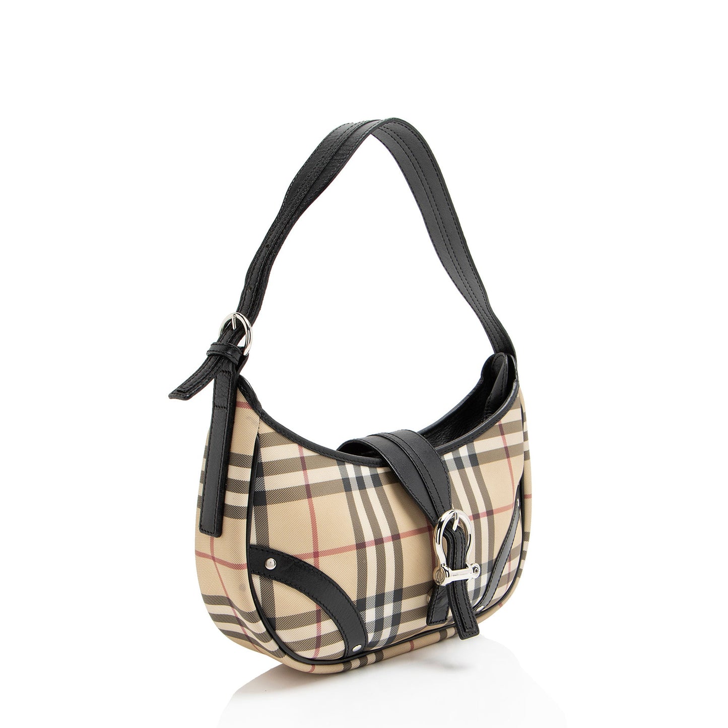 Burberry Nova Check Small Buckle Hobo (SHF-FGjrI5)