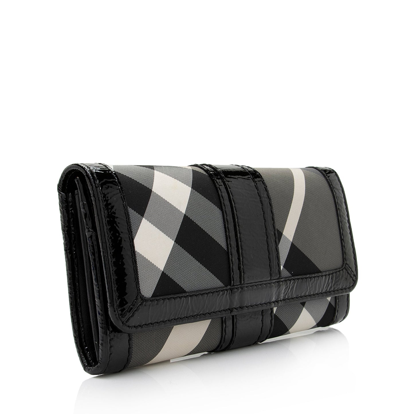 Burberry Nylon Beat Check Penrose Continental Wallet (SHF-DWBaJE)