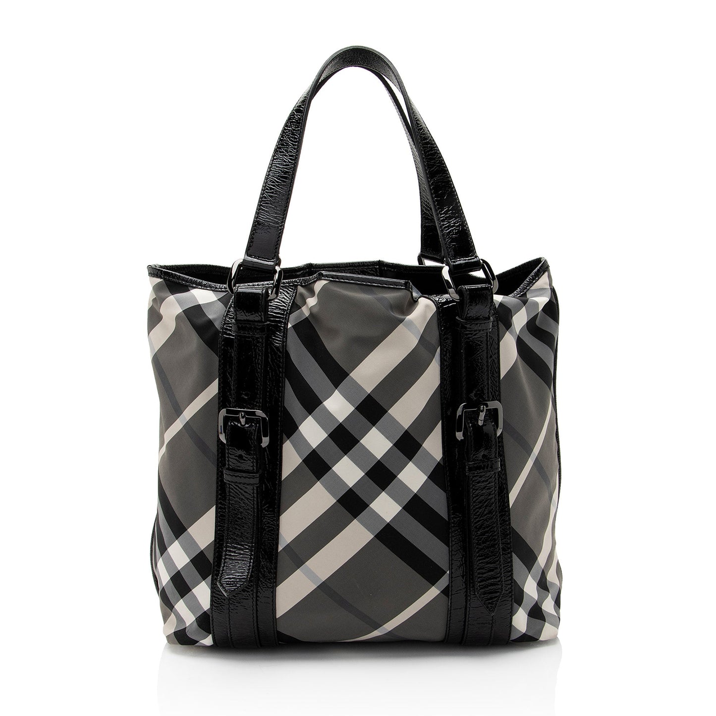 Burberry Nylon Beat Check Victoria Large Tote (SHF-Ll7sNt)
