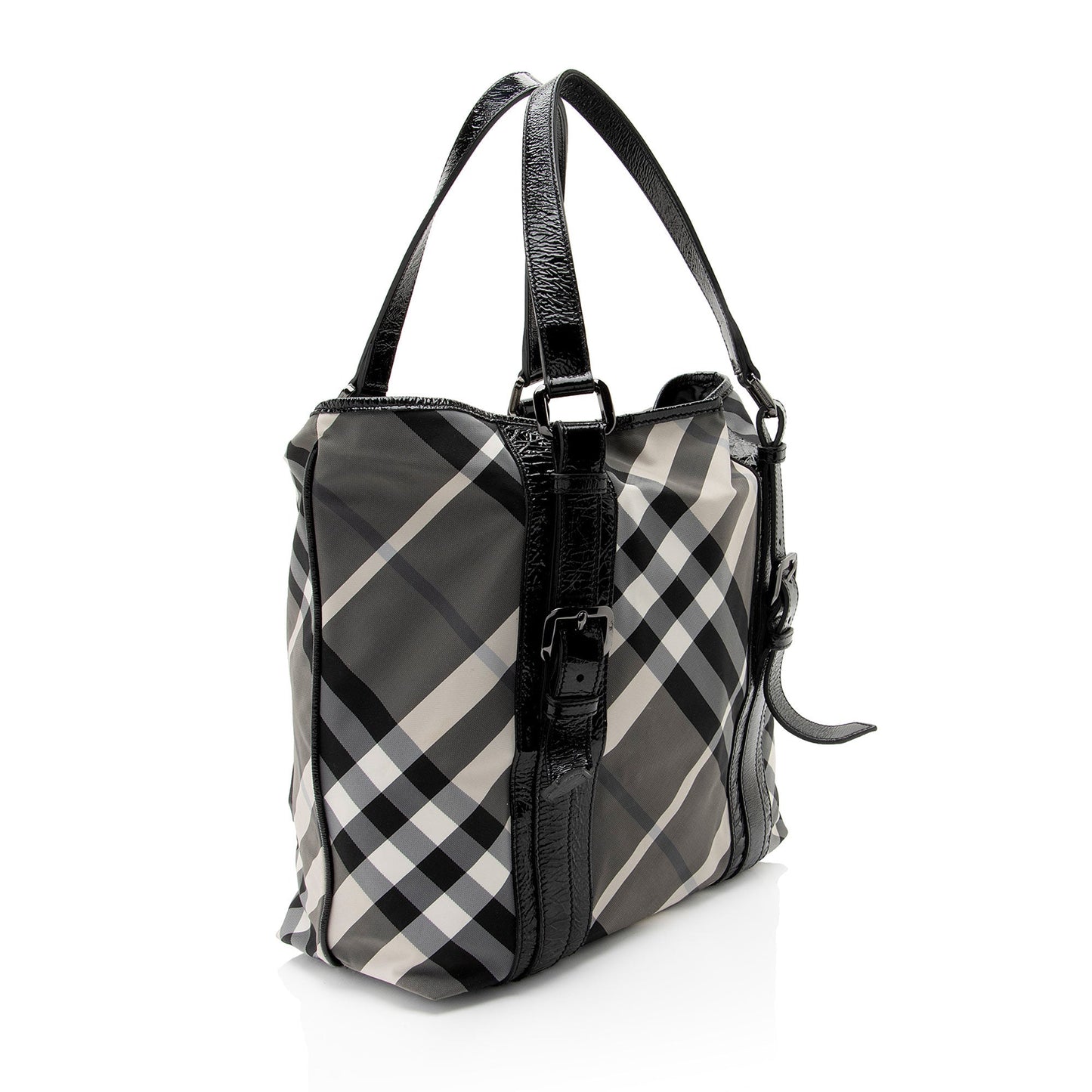 Burberry Nylon Beat Check Victoria Large Tote (SHF-Ll7sNt)