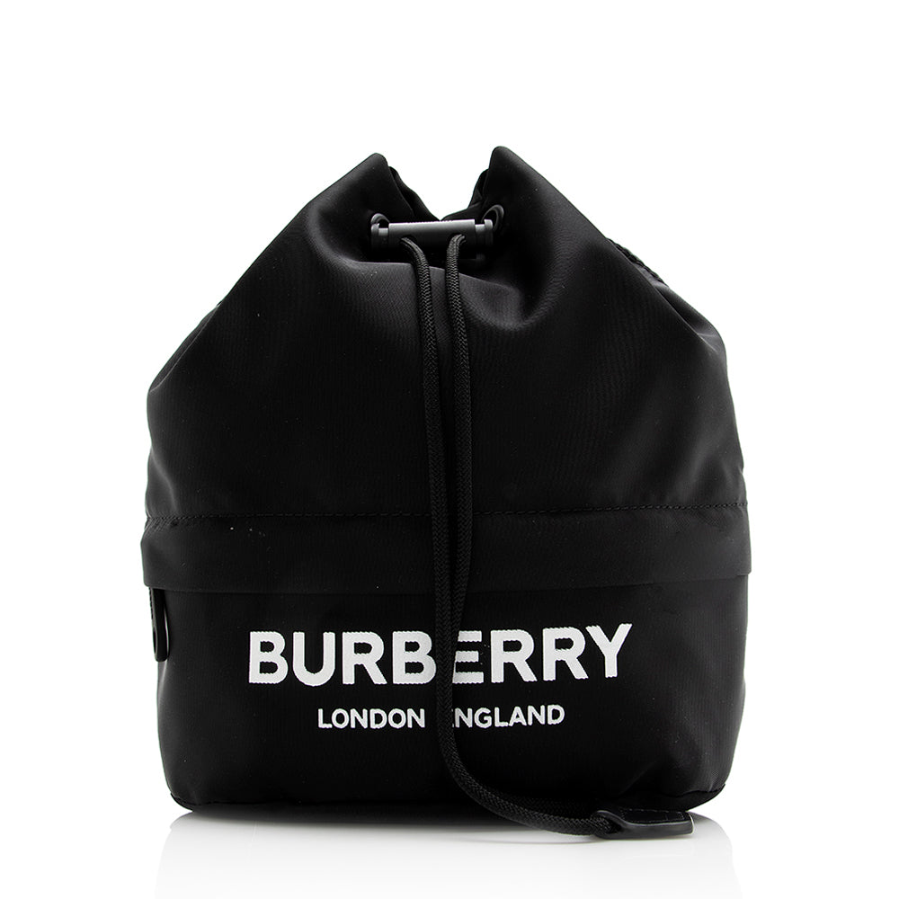 Burberry Nylon Phoebe Logo Drawstring Pouch (SHF-21332)