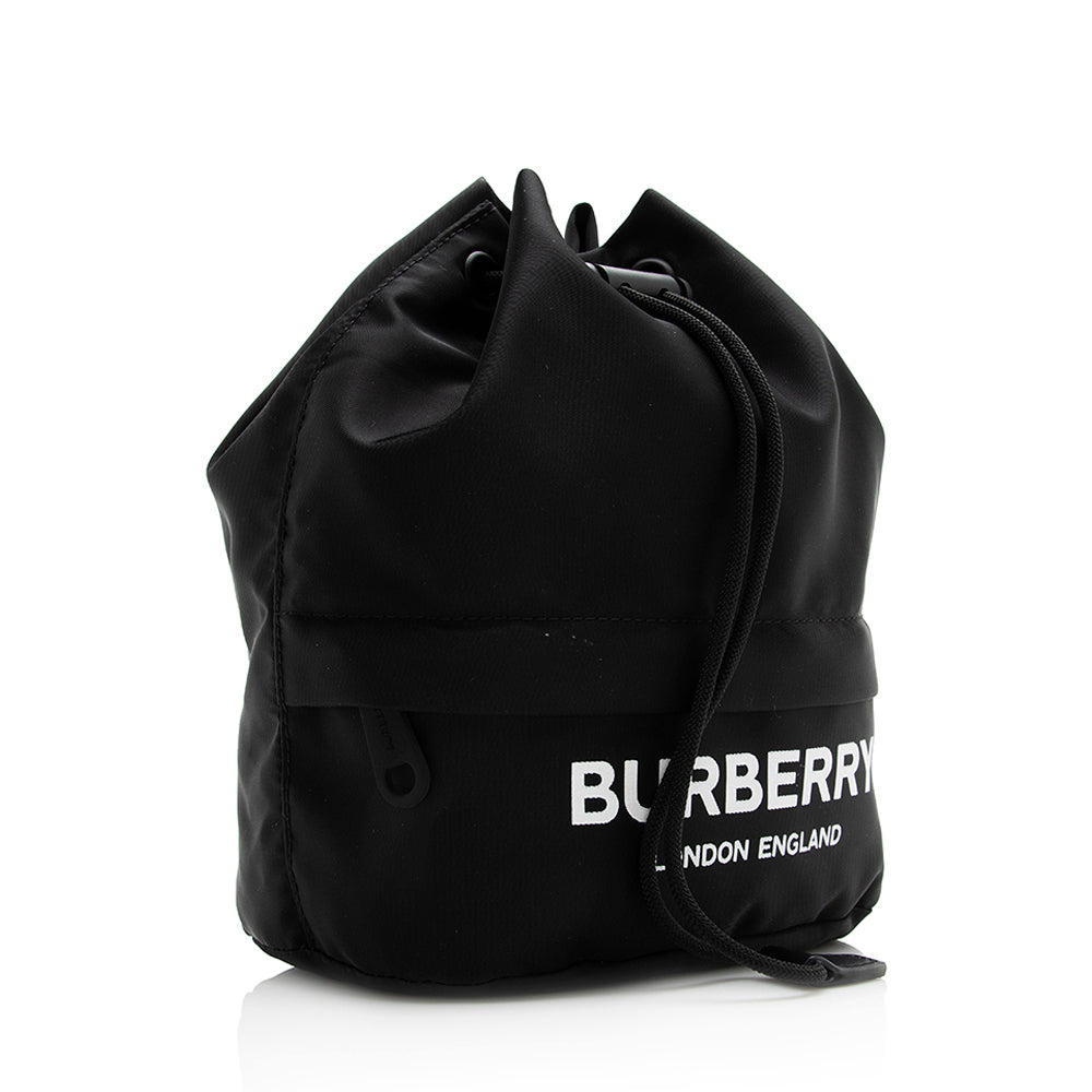 Burberry Nylon Phoebe Logo Drawstring Pouch (SHF-21332)