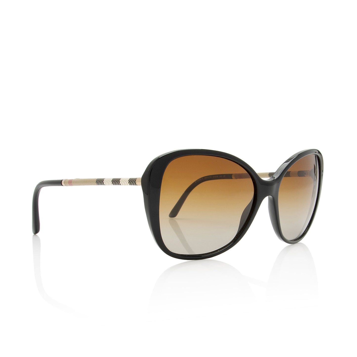 Burberry Polarized Nova Check Butterfly Sunglasses (SHF-ai2hPJ)