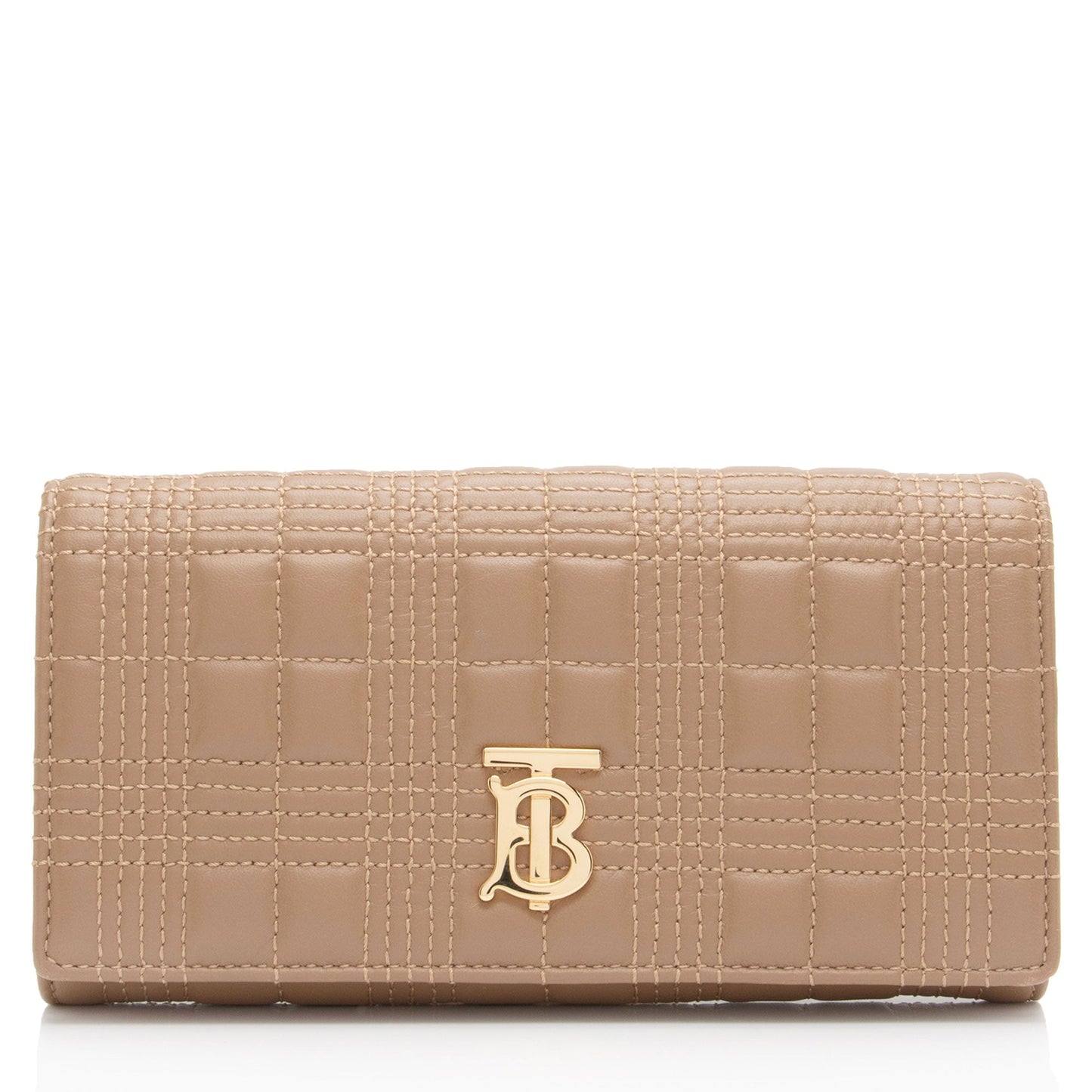Burberry Quilted Lambskin TB Lola Continental Wallet (SHF-OkZsZO)
