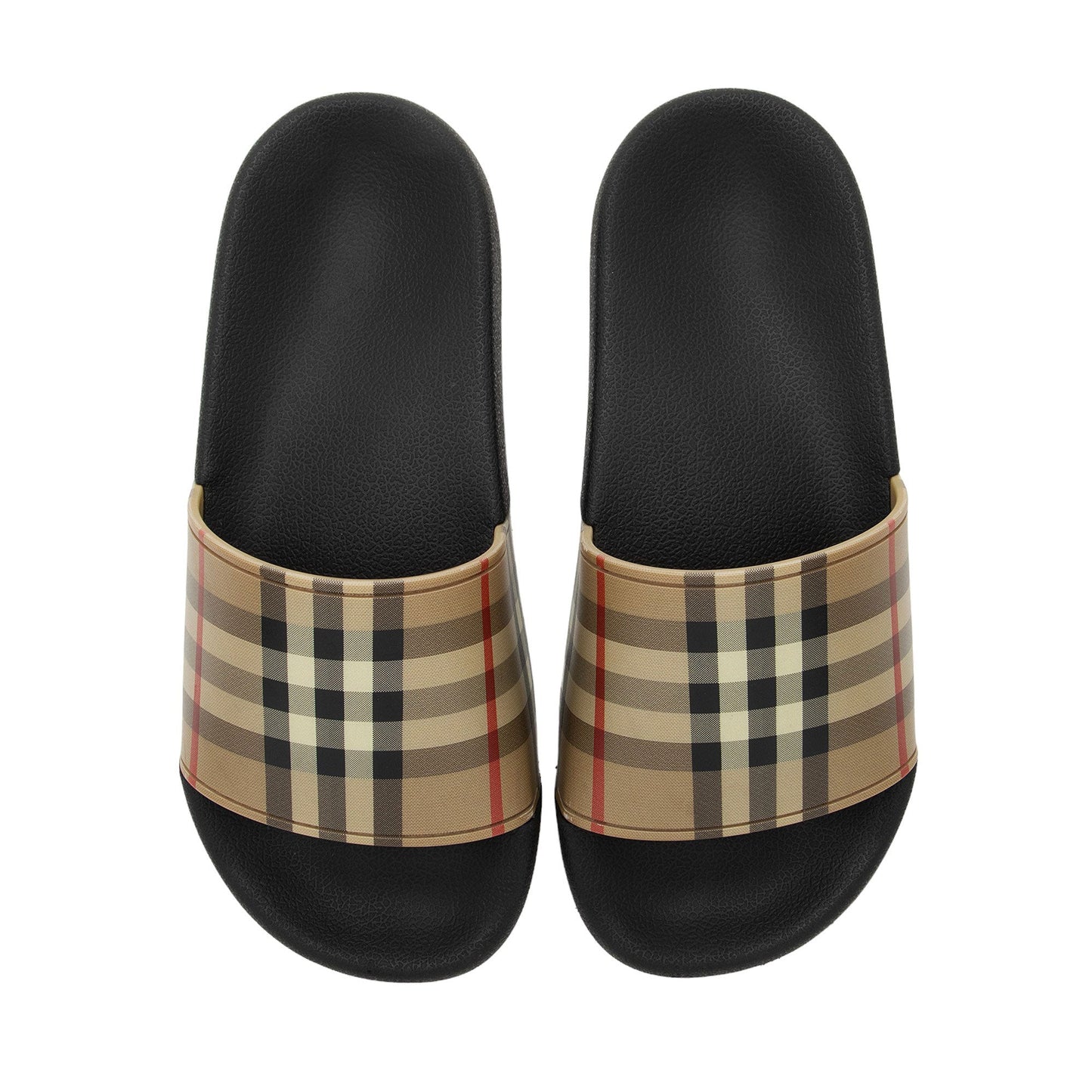 Burberry Rubber Vintage Check Slides - Size 6 / 36 (SHF-LLlwnA)