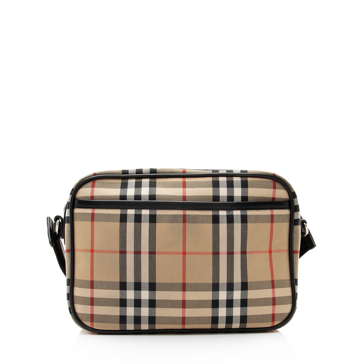 Burberry Vintage Canvas Check Leather Crossbody Bag (SHF-23042)