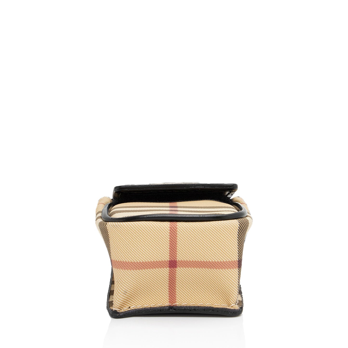 Burberry Vintage Canvas Nova Check Phone Pouch Crossbody (SHF-gakZW6)