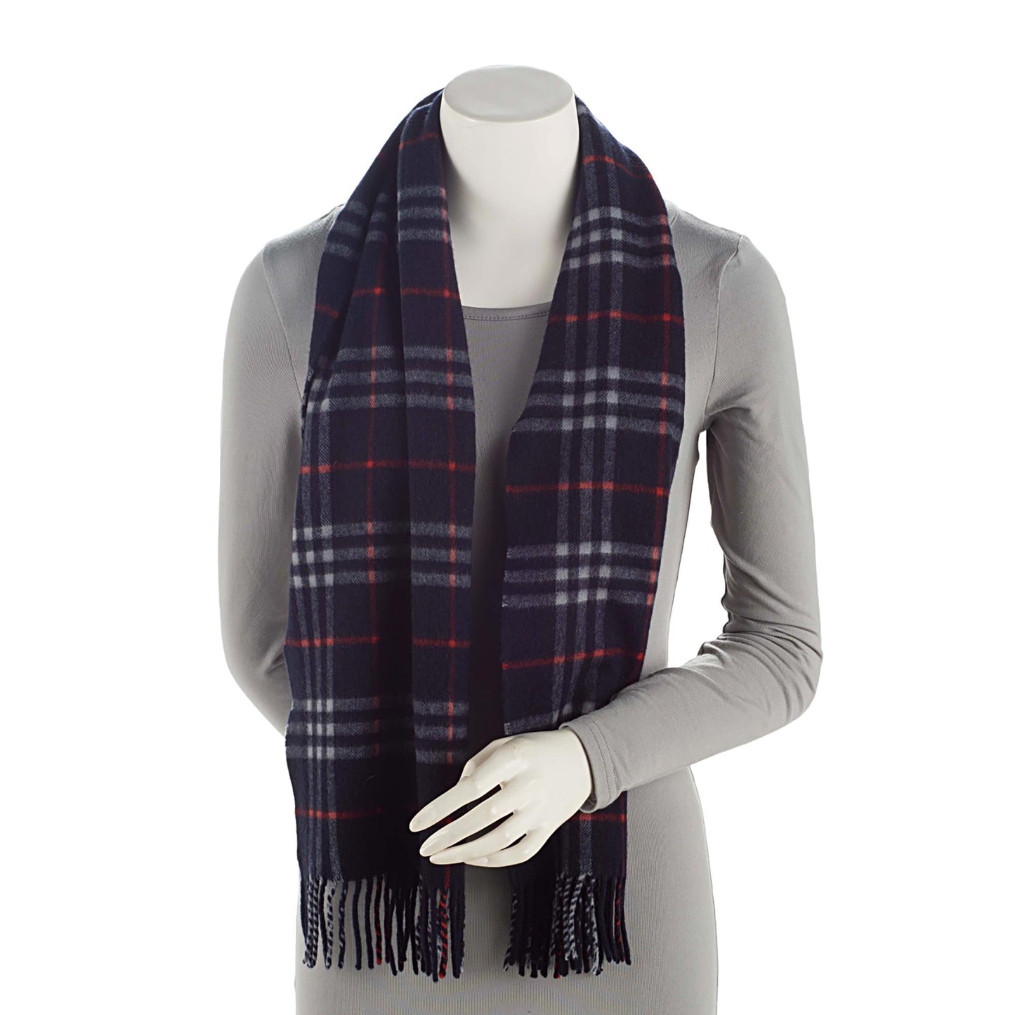 Burberry Vintage Cashmere Check Scarf (SHF-TI3oyB)