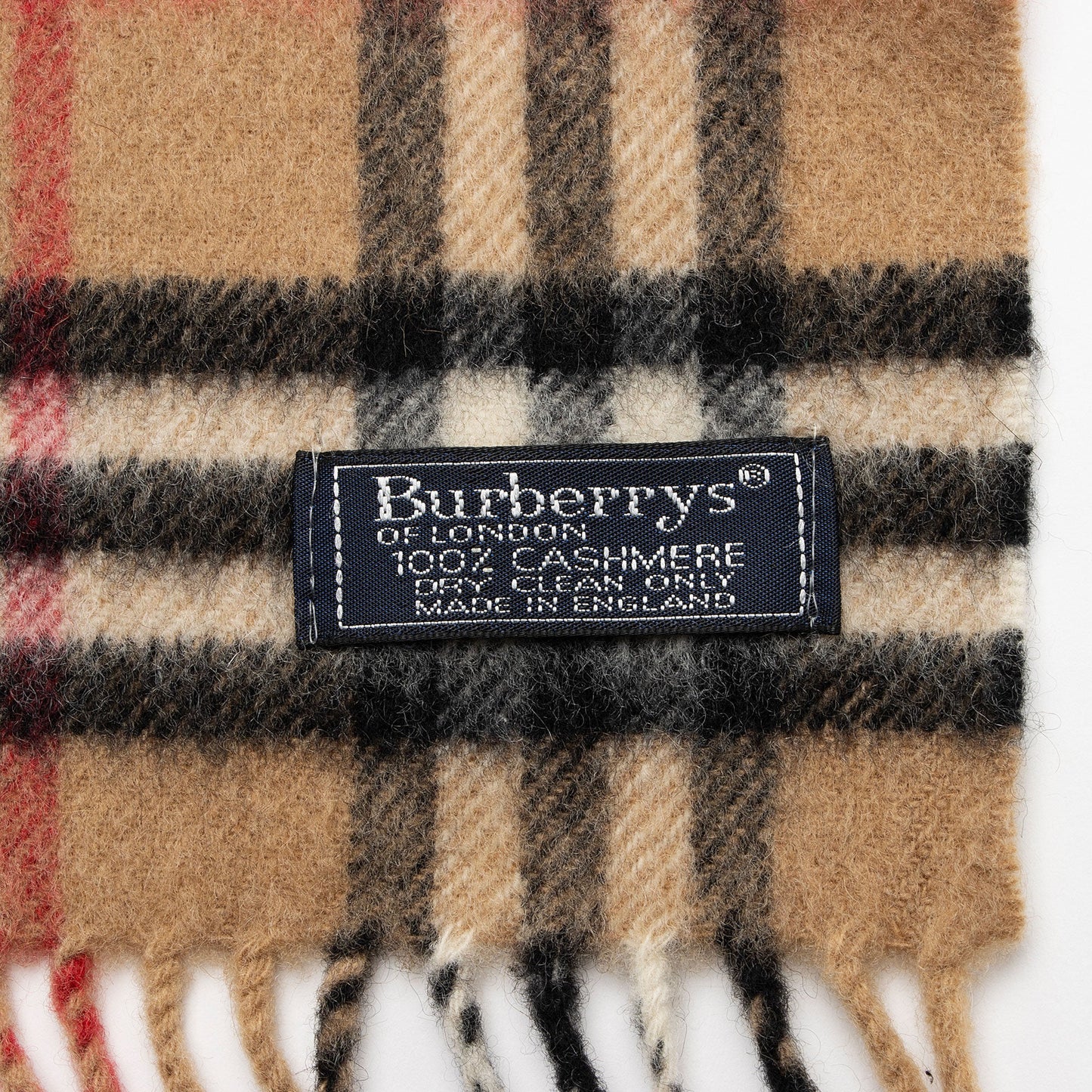 Burberry Vintage Cashmere Check Scarf (SHF-QSAIG1)
