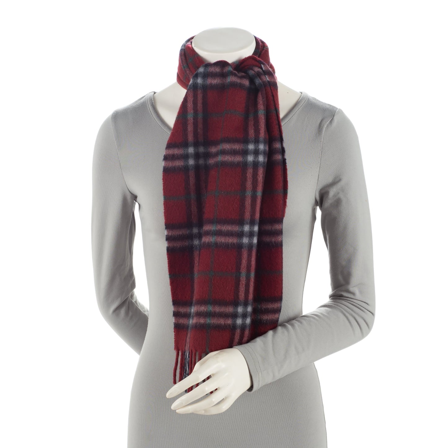Burberry Vintage Cashmere Check Scarf (SHF-mA5KRG)