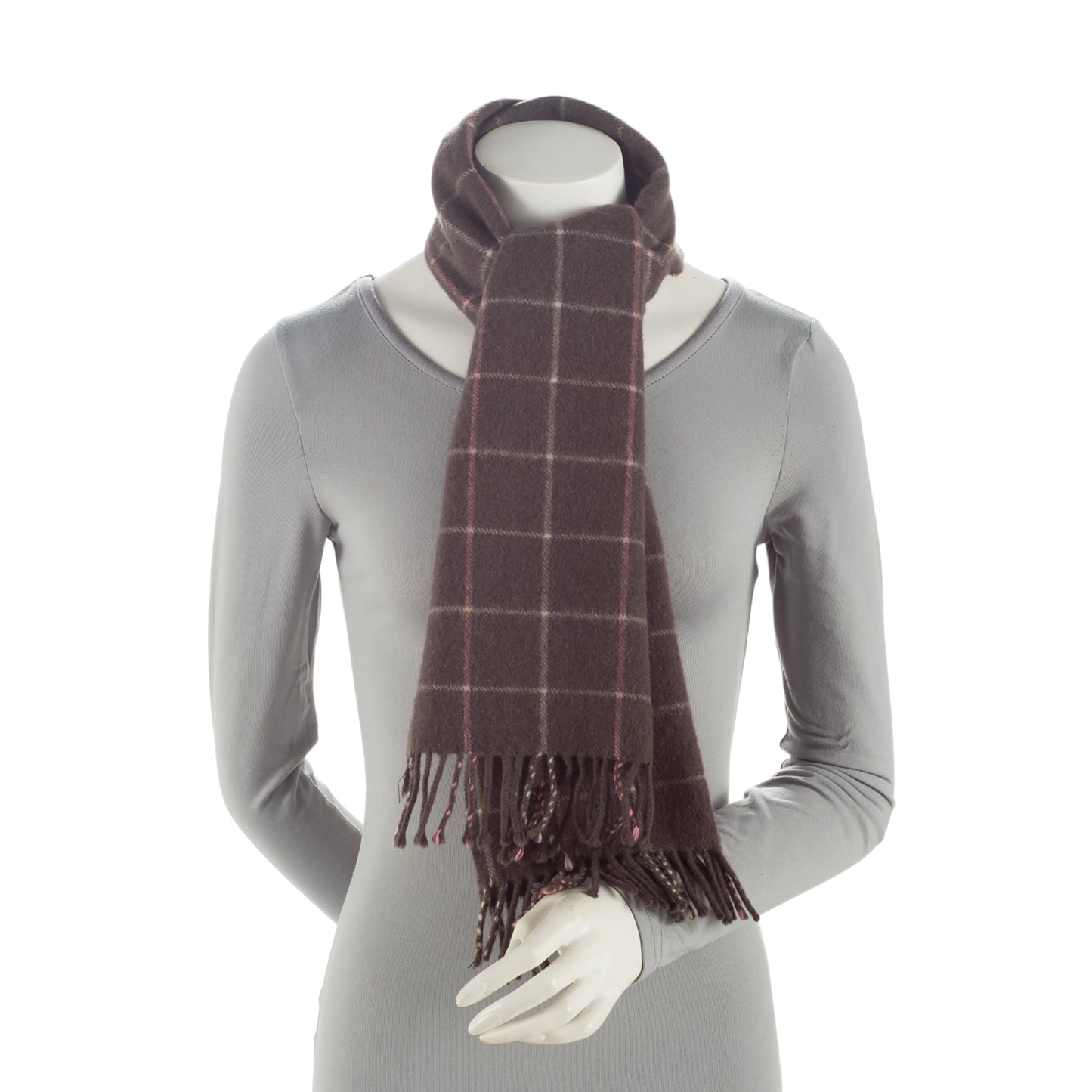 Burberry Vintage Cashmere Check Scarf (SHF-pmhZhi)