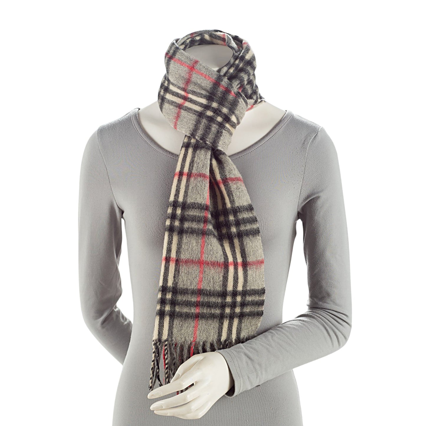 Burberry Vintage Cashmere Check Scarf (SHF-HT37Pj)